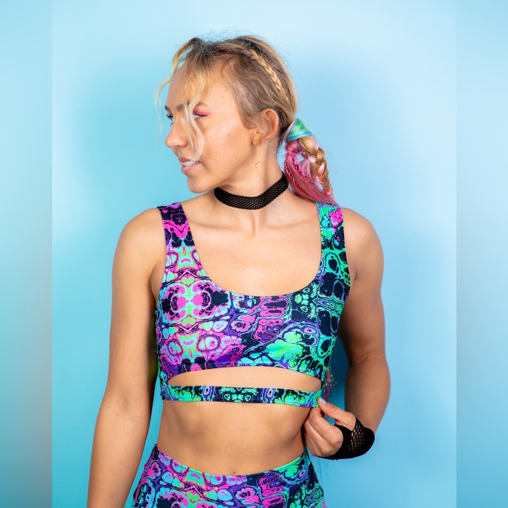 SOLD! Freedom Rave Wear Ethereal Split Top